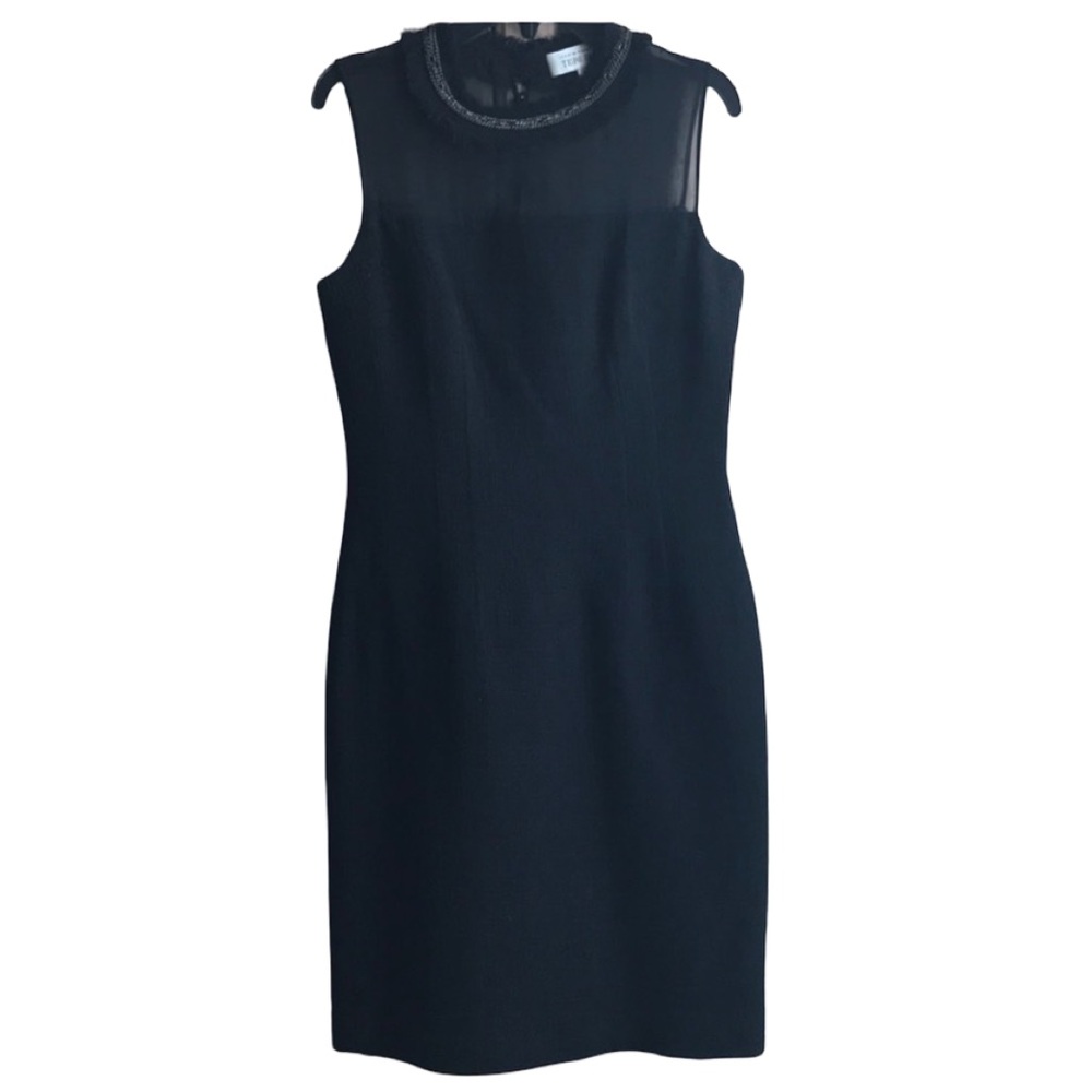 Rickie Freeman for Teri Jon mixed fabric elegant EUC cocktail board dinner